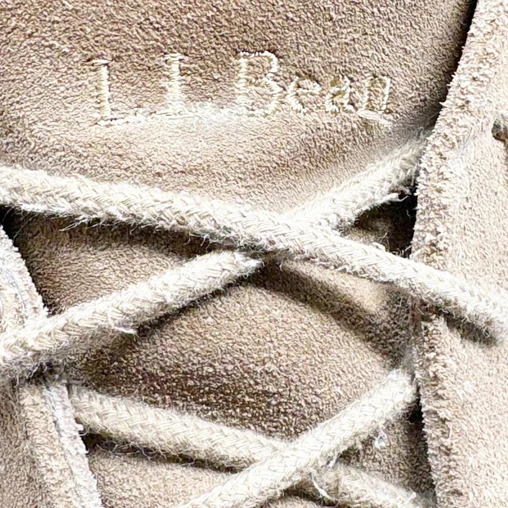 L.L. Bean Men's Tan Suede Leather Chukka Desert Boots 11 M Crepe Sole
